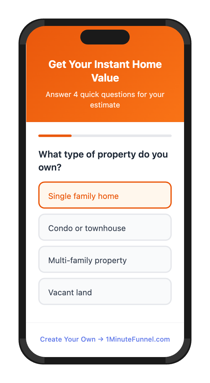 Lead quiz for Local Businesses